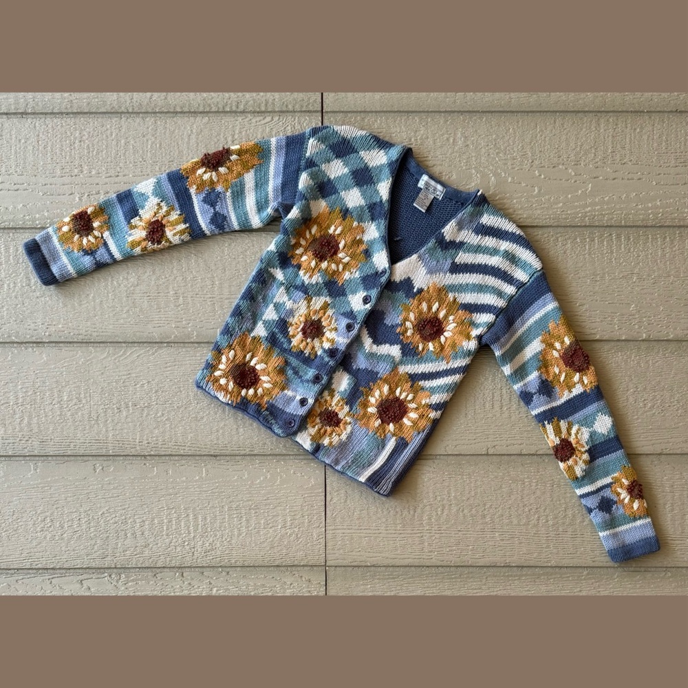 Import Workshop Crochet Cardigan Sweater